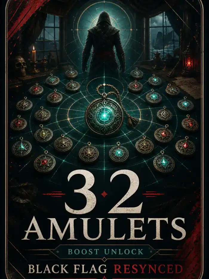 Assassin's Creed Black Flag Resynced - All 32 Amulets Boost (PC/PS5/Xbox) — MessyModdingStore