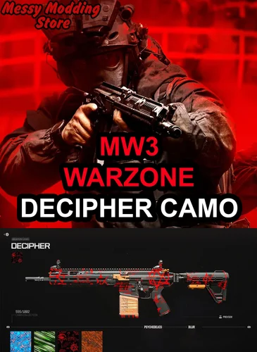 Modern Warfare III / Warzone: Decipher Camo — MessyModdingStore