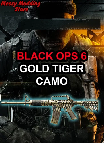 Call of Duty Black Ops 6 (BO6): Gold Tiger Camo — MessyModdingStore