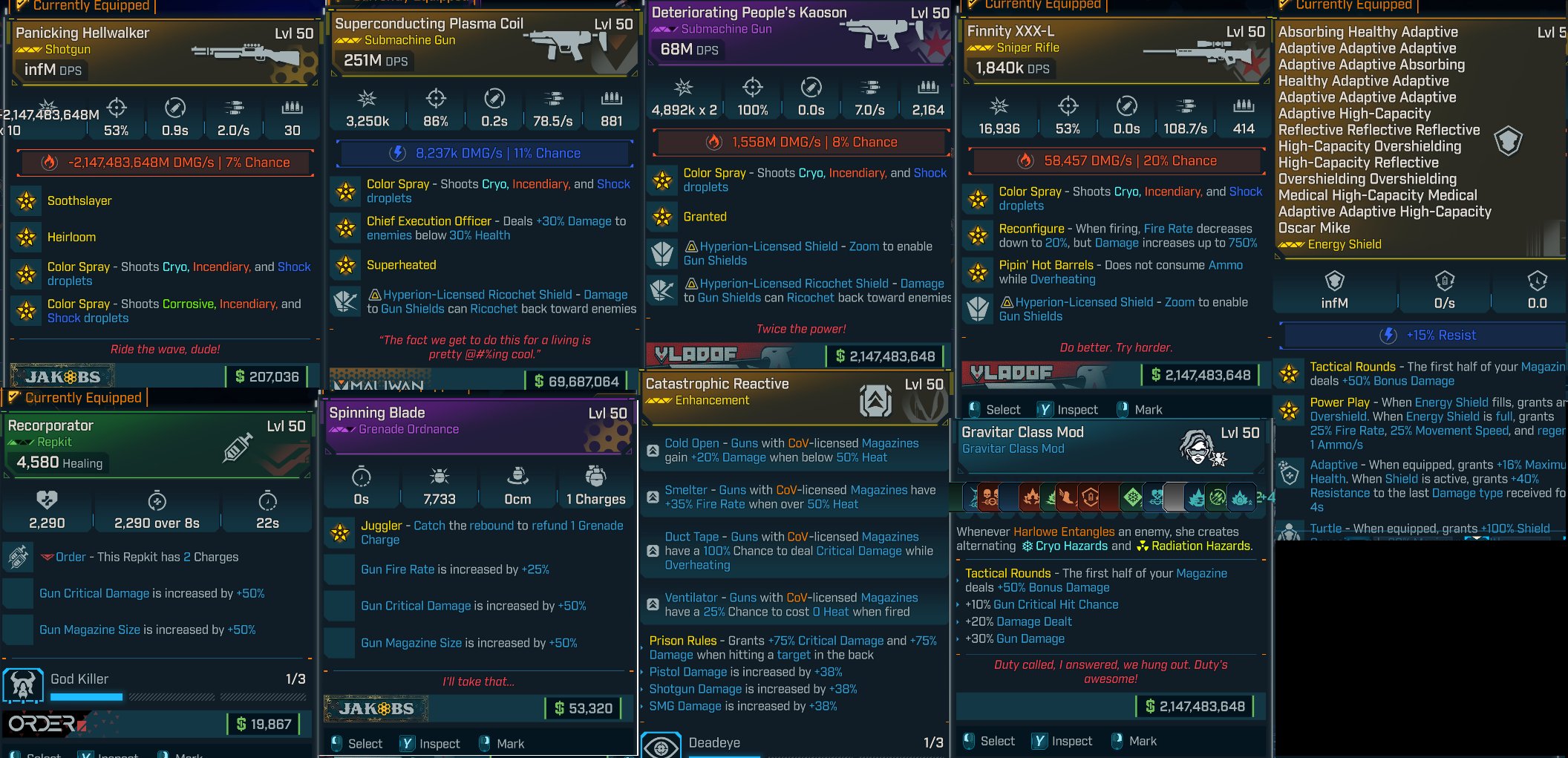 Borderlands 4 – Moddified/Modded HARLOW Build-Immortal(999 Billion HP)+Oneshot (999 Bil DMG)Gravitar — MessyModdingStore