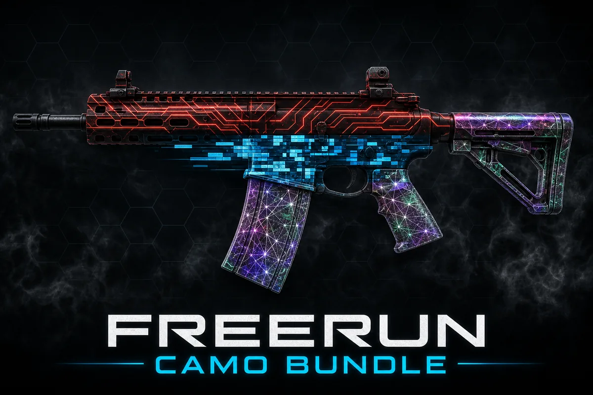 Buy Call of Duty Black Ops 7 (BO7): FREERUN Event Innovate Camo, Cyberize Camo, Networked Camo