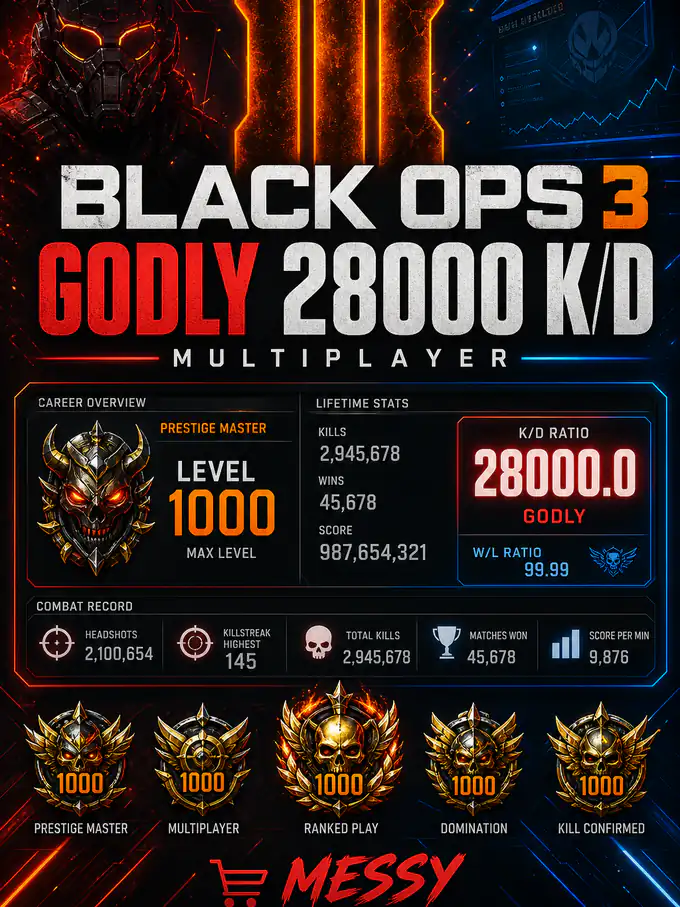 Godly 28000 K/D Ratio Multiplayer (PS4/PS5 ONLY) — MessyModdingStore