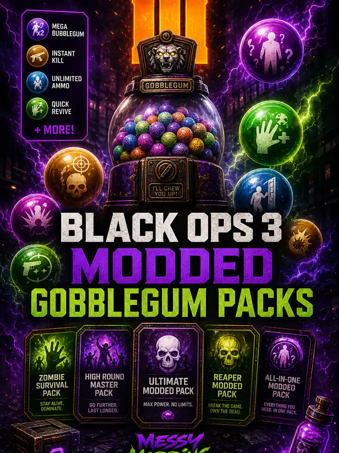 Buy BO3 Modded Gobblegum Packs (PS4/PS5 ONLY)