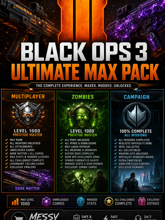Buy BO3 Ultimate Max Pack (PS4/PS5 ONLY)