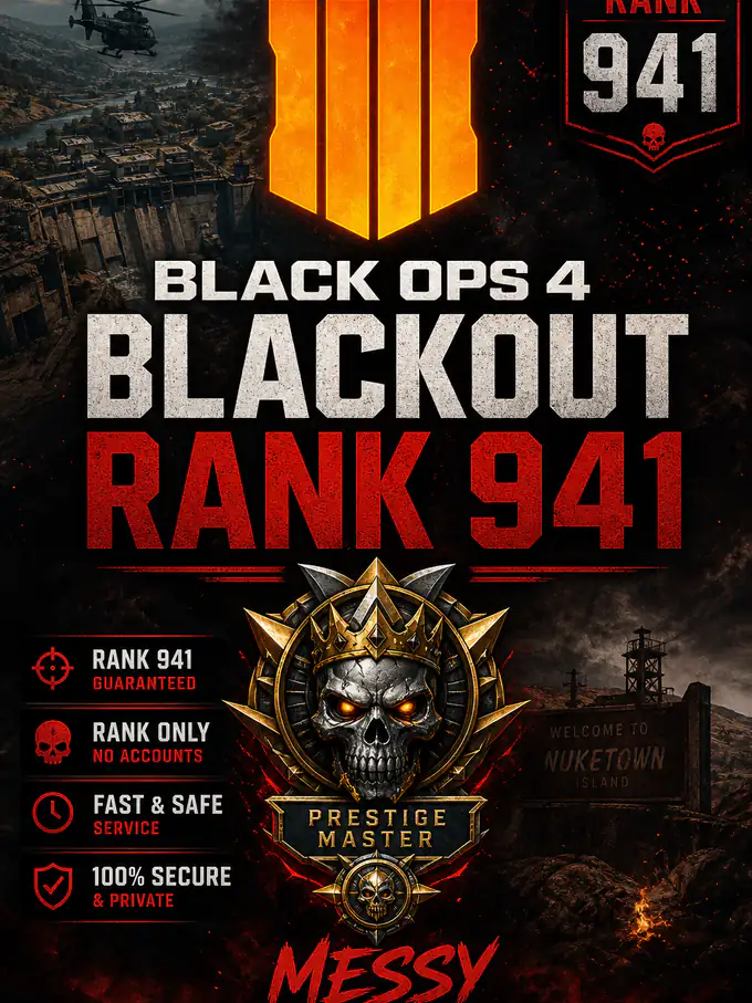 Black Ops 4 Blackout: Rank Only (PS4/PS5) — MessyModdingStore