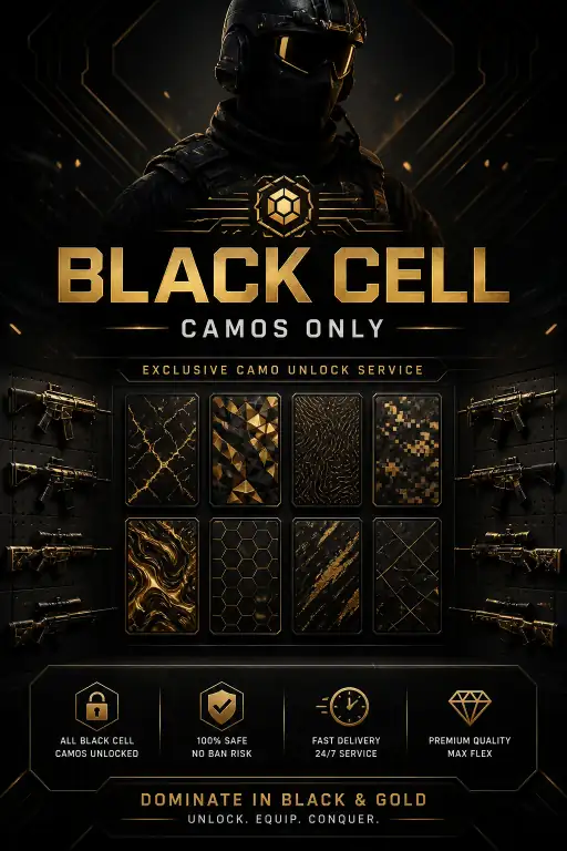 Call of Duty Black Ops 7 (BO7): Black Cell Event Completion — Camos Only
