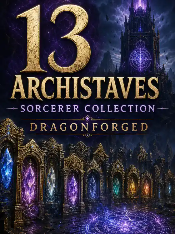 Dragon's Dogma 2 — All Archistaves · Dragonforged (13 Pieces) (PC/PS5/Steam)