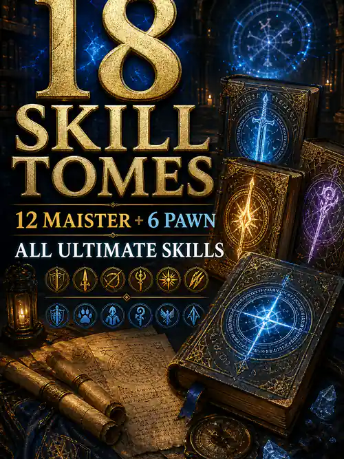 Dragon's Dogma 2 — All Maister Skill Tomes (12) + All Pawn Skill Tomes (6) (PC/PS5/Steam)