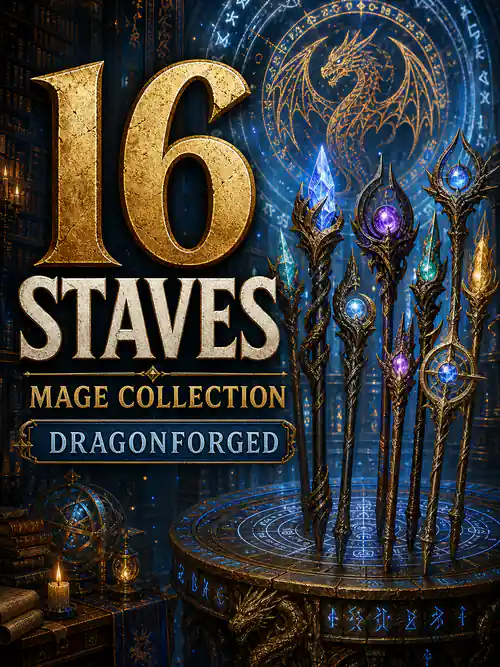 Dragon's Dogma 2 — All Staves · Dragonforged (16 Pieces) (PC/PS5/Steam)