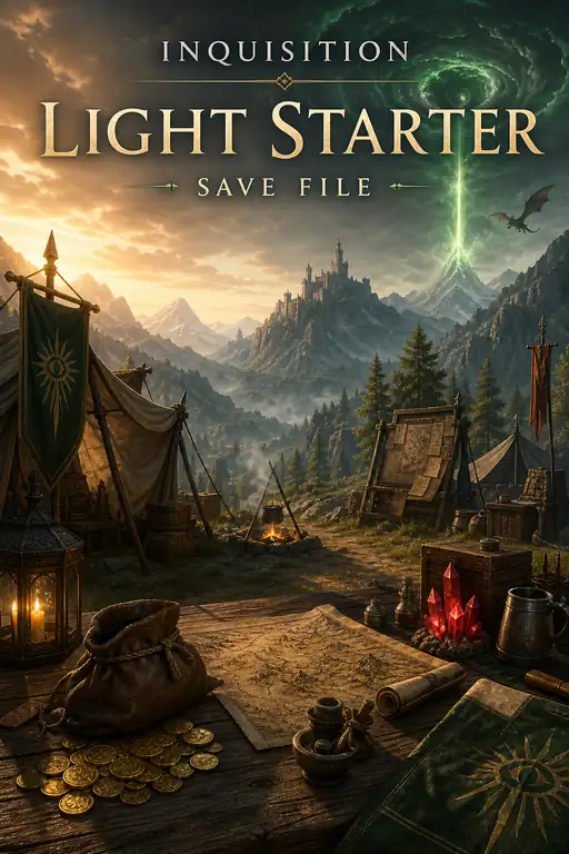 Dragon Age: Inquisition (PS4/PS5/PC) — Starter Save · Haven, All Crafting Materials & Gold — MessyModdingStore
