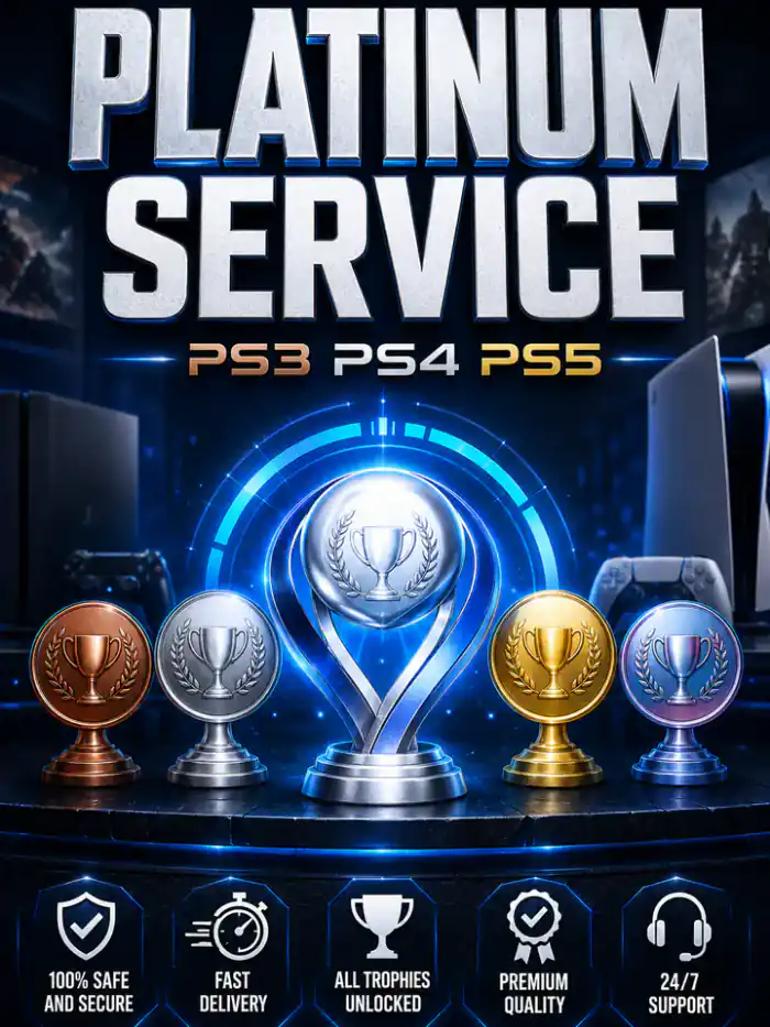 (PS3/PS4/PS5) Trophy Platinum Services