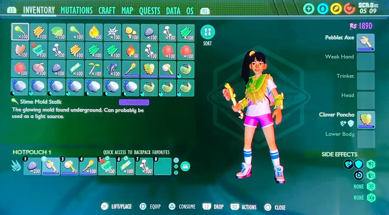 Grounded: Fully Yoked Edition (PS4/PS5) — Modded Starter Save · Full Food, Thirst & Maxed Items – image 2