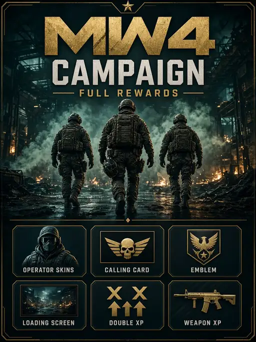 Call of Duty Modern Warfare 4 (MW4): Campaign Full Completion Rewards