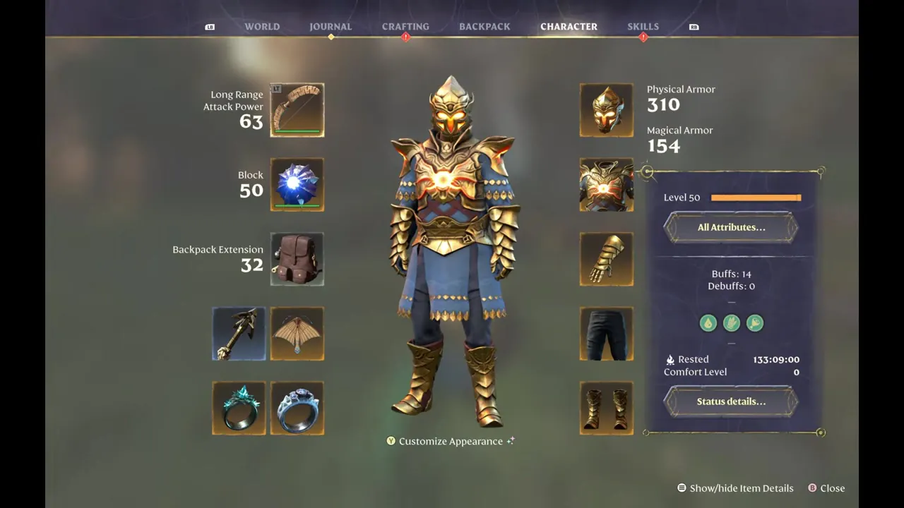 Enshrouded (PS5/PC) — Mega Modded Save · Level 50, 212 Skill Points & 3,169 Items – image 2