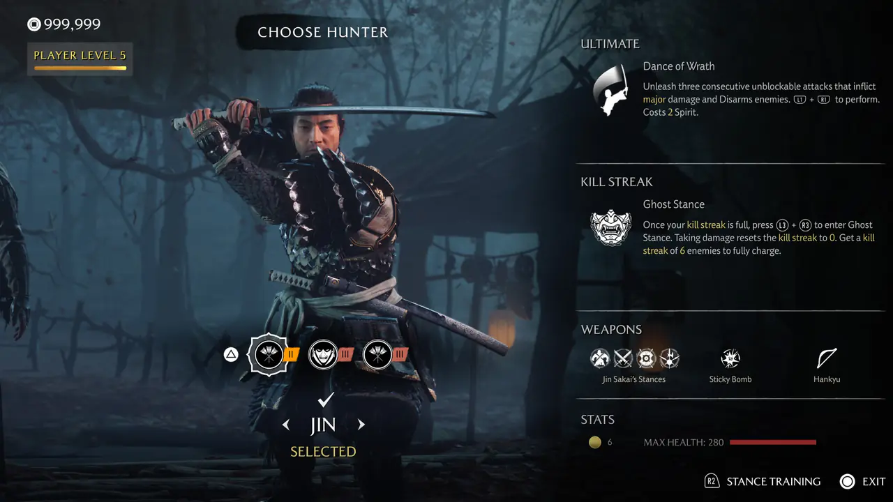 Ghost of Yotei (PS5) — Most Wanted DLC Modded Save · All Hunters, Max Level & Bounties – image 2