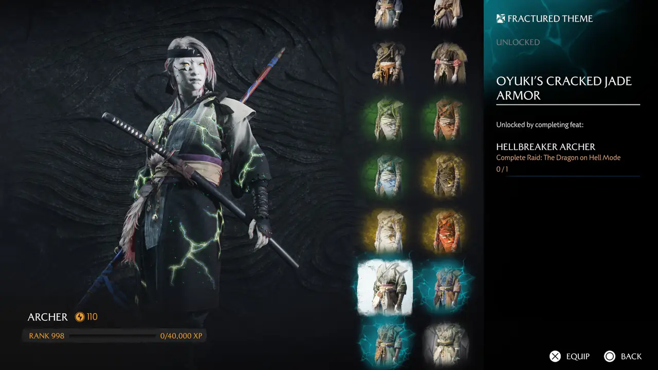 Ghost of Yotei (PS5) — Legends Mode Modded Save · Rank 998, 250+ Golden Weapons – image 8