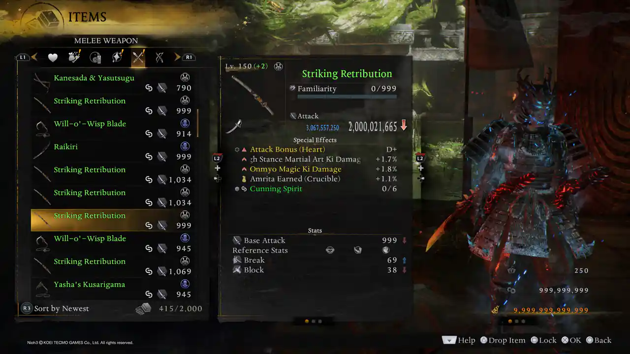 Nioh 3 (PS5) — Infinity Save · Infinite Damage, Infinite Protection, Story Complete – image 5