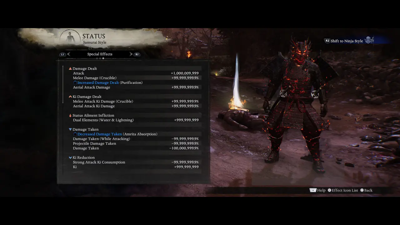 Nioh 3 (PS5) — Starter Save · Level 250, All Attributes 99, Max-Upgraded Gear – image 4