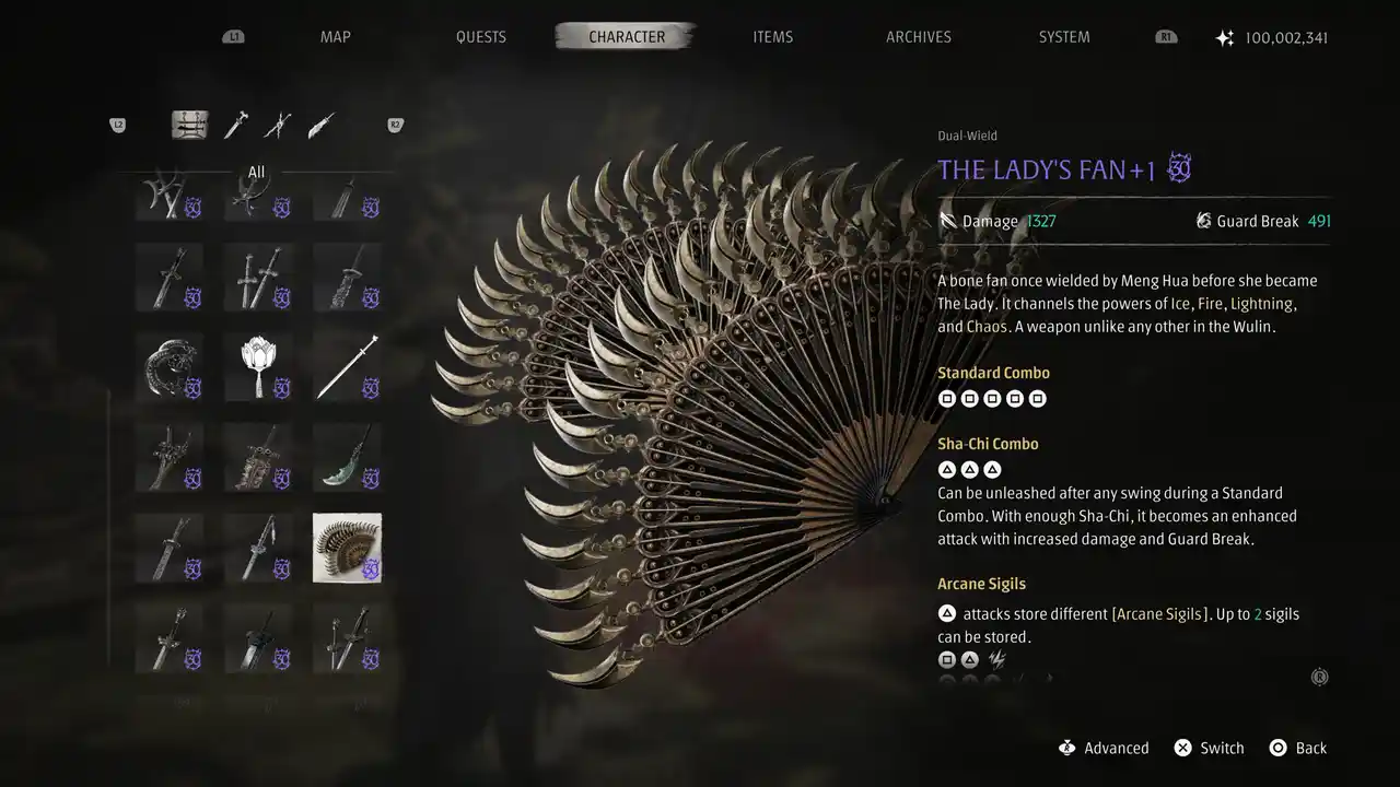 Phantom Blade Zero (PS5/PC) — Mega Modded Save · All Weapons, 99,999,999 Currency, 4 Cycle 1 Slots – image 4