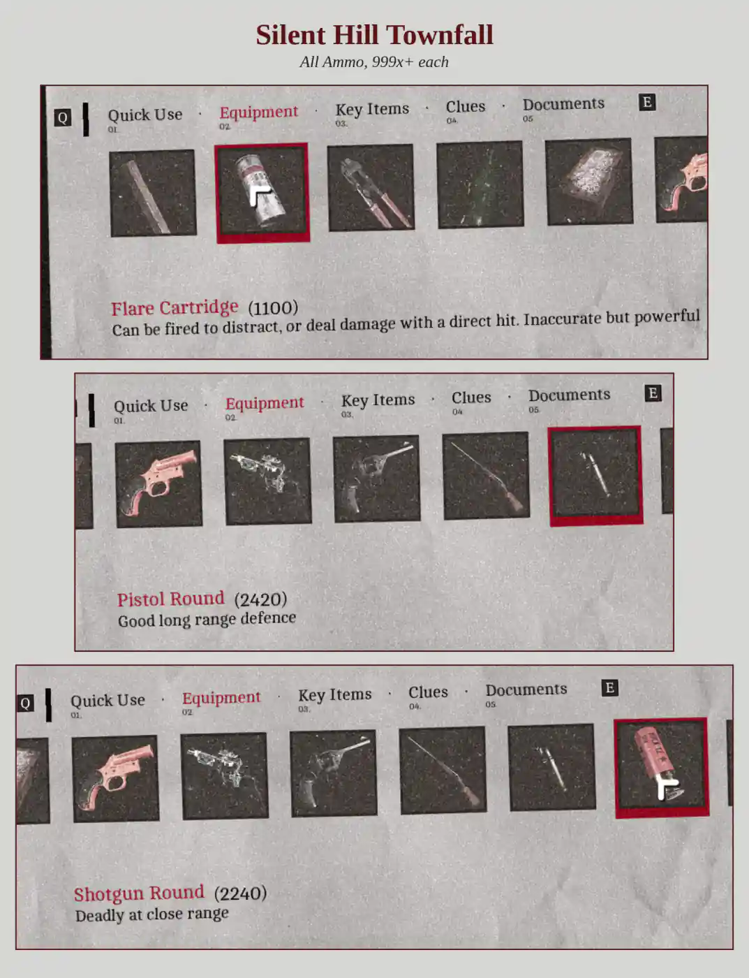 Silent Hill: Townfall (PS5/PC) — Heavy Modded New Game+ Starter Save · One-Shot Pistol-3000 & Everything x999 – image 2