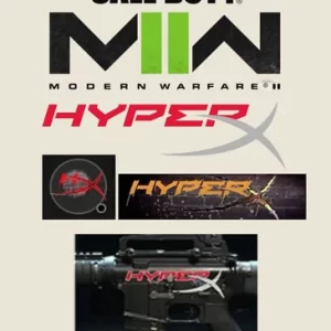 Warzone 2 / Modern Warfare II: HyperX Code Bundle – HyperX Weapon Vinyl, HyperX Emblem, and HyperX Calling Card Warzone 2 / Modern Warfare II: HyperX Code Bundle – HyperX Weapon Vinyl, HyperX Emblem, and HyperX Calling Card