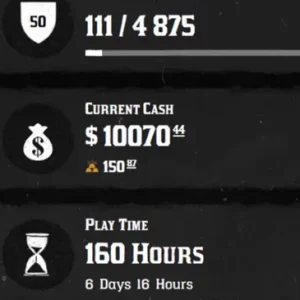 (PS/XBOX) Red Dead Redemption 2 Modded Account Pre-Made Rank 50 10,000 Cash + 150 Gold Bars