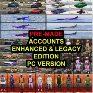 (PC): GTA 5 Modded Account Rank 0-8000 + 200 Million – 1 Billion + 40 Modded Outfits + 200 Modded Cars + 33 Modded Planes/Aircrafts (Enhanced & Legacy Edition)