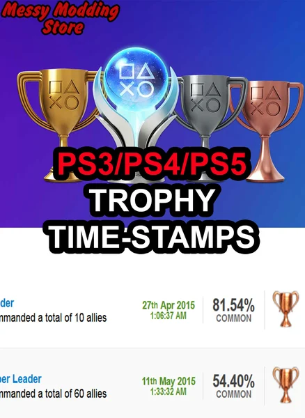 (PS3/PS4/PS5) Trophy Platinum Services (Legit Time-Stamps)