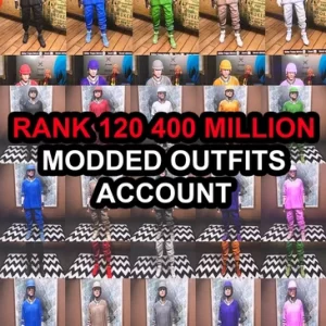 (PS5) (Pre-Made Account) Rank 120 400 Million (PURE CASH) + 50-100 Deluxos + 10 Modded Outfits + 10 Opressors + Male Or Female (Enhanced Edition)