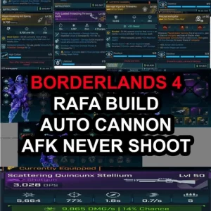 Borderlands 4 – New Rafa Build – Auto Cannon – AFK Build (Never Shoot)