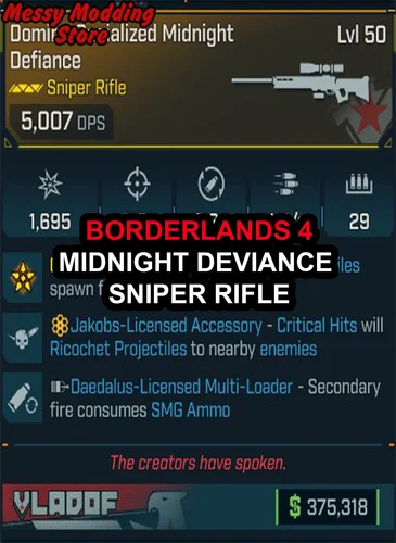 Borderlands 4 – Twitch Midnight Defiance Sniper Rifle